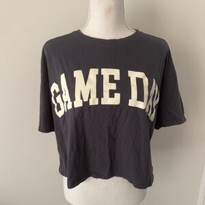 Tres Bien Grey & White Game Day Graphic Tee